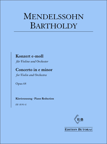 Cover - Felix Mendelssohn Bartholdy, Violinkonzert e-moo op. 64
